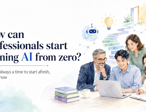 How can professionals start learning AI from zero?